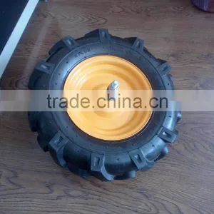 Garden Trolley Ues Wheels Rubber Wheel 4.00-8 With Steel Rim thumbnail-1