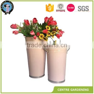 Galvanized Zinc Flower Bucket for Decor thumbnail-1