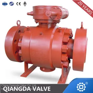 High Temperature Metal Seat Trunnion Mounted Ball Valve thumbnail-1
