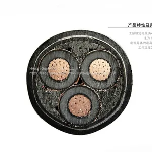 High Quality Copper Conductor XLPE Jacket Steel Wire Armoured Copper Braid Shielded PVC 4*50MM2 Price Per Meter thumbnail-1