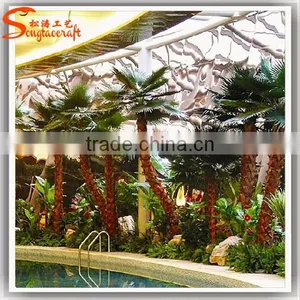 Factory Hot Sale Fake Large Outdoor Artificial Plastic Palm Trees Plants Palmier thumbnail-2
