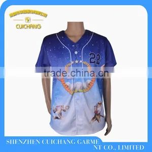 Comfortable Sublimation Custom Baseball Jersey thumbnail-1