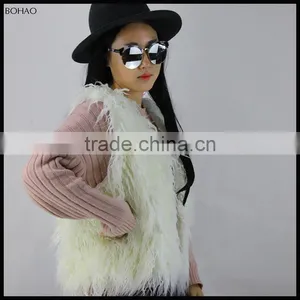 The Classic Design Wholesale Long Hair Faux Fur Vest For Women thumbnail-3