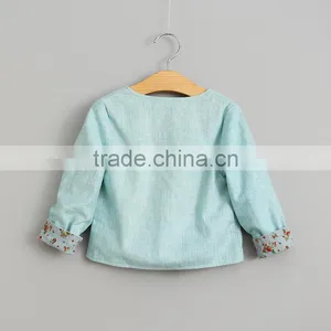 Latest Design Baby Cotton Linen Sweet Coat for 2-7 Years Old Girl thumbnail-3