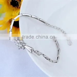 925 Sterling Silver New Design Fashion Snowflake Bracelet thumbnail-2