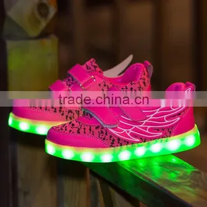 Hot Selling 2017 LED Kids Yeezy Light Shoes Glowing Flashing Shoes thumbnail-1