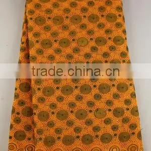 Quality New Orange Cotton Lace Fabric for Wedding Dress SL0308 thumbnail-1