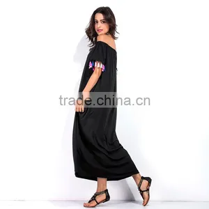 Maxnegio Basic Sundress With Tassels for Ladies thumbnail-5