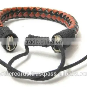 Most Selling Attractive Sude Leater Bracelets for All With Ties Designs Bead Bracelet and Smart Bracelet thumbnail-4