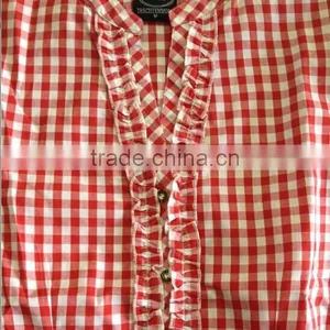100%COTTON YARN DYED CHECK Girls SHIRT- SLIM FITTED thumbnail-4