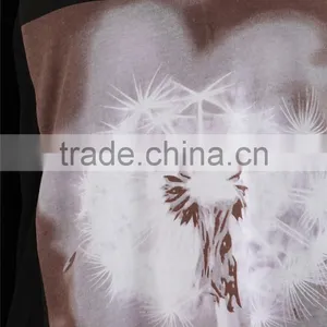 Latest Ladies Crew Neck T-shirt Girls T-shirt With Chest Print thumbnail-4