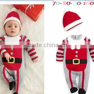 New Arrival Wholesale Baby Clothes Infant Boys and Girls Cotton Rompers Christmas Jumpsuits thumbnail-6