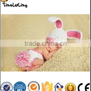 NPT104 Newborn Baby Girls Boys Crochet Rabbit Animal Photo Photography Prop Outfit Hot thumbnail-1