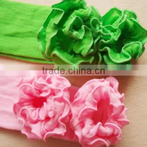 Plain Cotton Baby Leg Warmers With Ruffle Girls Winter Clothing Ruffle Leggings thumbnail-2
