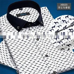 High Quality Summer Short Sleeve Custom Plain Men Dress Shirt Manufacturers thumbnail-2