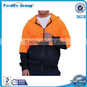 High Visibility Two Tone Fleecy Hoodie thumbnail-1
