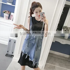 Z&M Women'sThe Cowboy Short Skirt The Skirt With Shoulder-straps Classic Dresses thumbnail-1