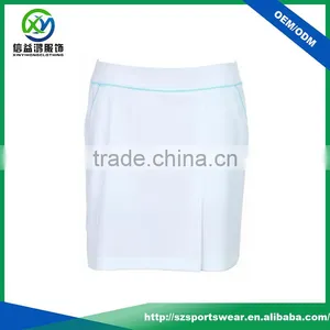 OEM Custom Blank Fashion Lady Tennis Dress, White Color Sport Skirt thumbnail-2