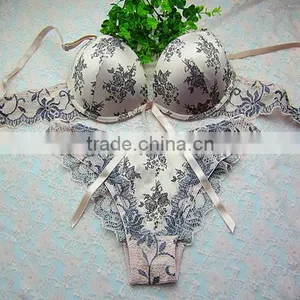 2015 YYW.com 3/4 Cup Polyester Cotton Sexy Bra Set thumbnail-1