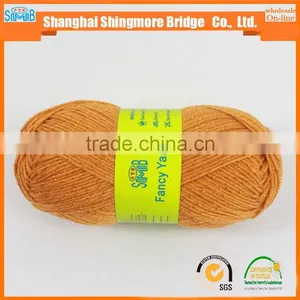 Hand Knitting Yarn Supplier Hot Sales Cheapest Price Blended Acrylic Polyester Lurex Yarn in High Quality thumbnail-1