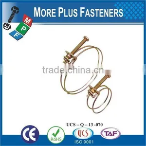 Made in Taiwan Stainless Steel Thin Hose Clamp Flexible Hose Clamp Double Wire thumbnail-3