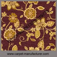 Fashion Design Jacquard Flower Loop Tile Tufted Machine Made Carpet thumbnail-1