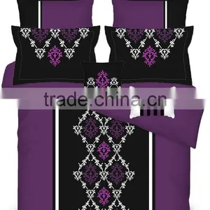 Cheap Luxury 100%polyester Embroidery 9pcs Set Bedding Series thumbnail-1