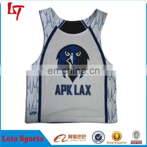 2015 Fashion Design Sublimation Reversible Lacrosse Jerseys/custom Lacrosse Shirt /shooting Pinnies thumbnail-1
