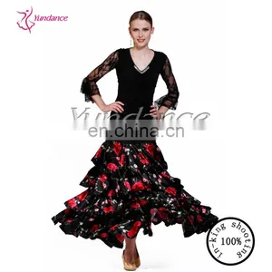 AB023 Dance Practice Fuffly Waves Flamenco Dress thumbnail-1
