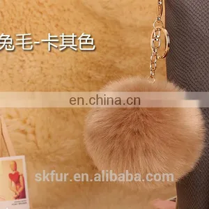 Cheap Price Faux Fur Ball Keychain thumbnail-5