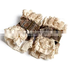 Steampunk Punk Rave Female Beige Wristband Set S-206 thumbnail-2