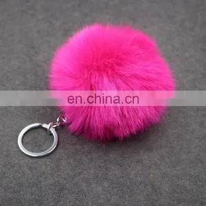 Fashion Keyring Pompom Charm Ball Car Key Chain Bag Pendant thumbnail-5