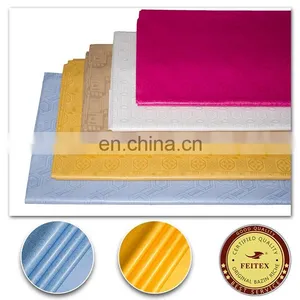 White 100% Cotton Textile Fabric Price Per Yard Sewing Material For African Women Bazin Riche Fabric thumbnail-4
