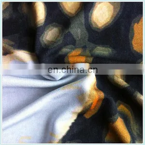 100%silk Jersey Interlock Printed With Colorful Design in Silk Knitted Fabric thumbnail-1