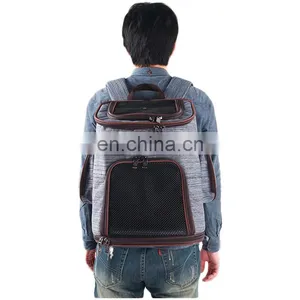 ODM Fashion New Denim Pet Backpack for Man and Women thumbnail-2