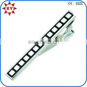 Fashion Black and White Tie Clip Cufflinks Set thumbnail-1