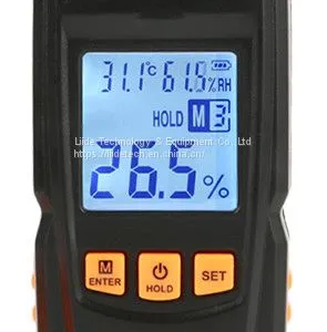 LM161 Handheld Digital Wood Moisture Meter With Integrated Probe thumbnail-1