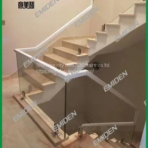 Shenzhen Yimeiden Stairs Supply High-end Office Place / Hotel Glass Staircase Handrails thumbnail-1