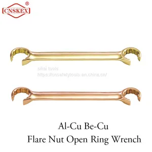 Flare Nut Open Ring Wrench Non Sparking Aluminum Bronze 19*22mm thumbnail-1