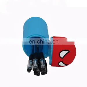 Cross-border Hot Sale Silicone Telescopic Pen Holder With Cartoon Spiderman Design thumbnail-3