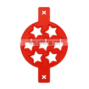 Customize Silicone Star Shaped Fried Egg Ring Omelette Egg Ring Pancake Poach Mold thumbnail-1