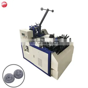 Double Needle Wire Mesh Knitting Machine/mesh Scourer Making Machine thumbnail-1