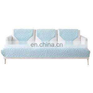Wholesale 100% Polyester Couch Slip Cover Cobblestone Pattern Cool Feeling Sofa Couch Protection Sofa Cover thumbnail-3