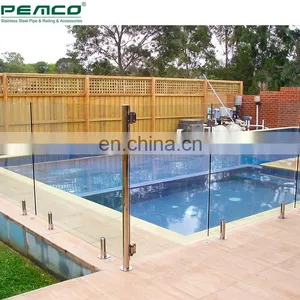 Inox Swimming Pool Round Glass Spigot Railing Tempered 304 316 Adjustble Spigots For Glass thumbnail-3
