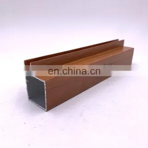 Shengxin Aluminium Frame Wall Glass Partition Aluminium Frame With Wood Texture Aluminum Extrusion Handrail thumbnail-2