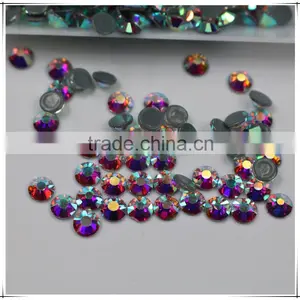 Top Quality Factory Price Wholesale New Crystal AB Flatback Hotfix Rhinestone for Bags Shoes thumbnail-2