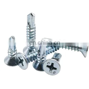 Carbon Steel Galvanizing Countersunk Flat Head Self Drilling Screw thumbnail-1