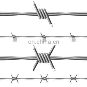 Factory Direct Hot Dipped Galvanized Security Barbed Wire Roll thumbnail-1