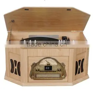 Old Fashioned Record Player With 3 Speed LP and Aux Input and RCA Stereo Ouput thumbnail-6
