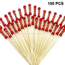 Cocktail Sticks for Garnish Barware Diy Wooden Cocktail Toothpicks thumbnail-1